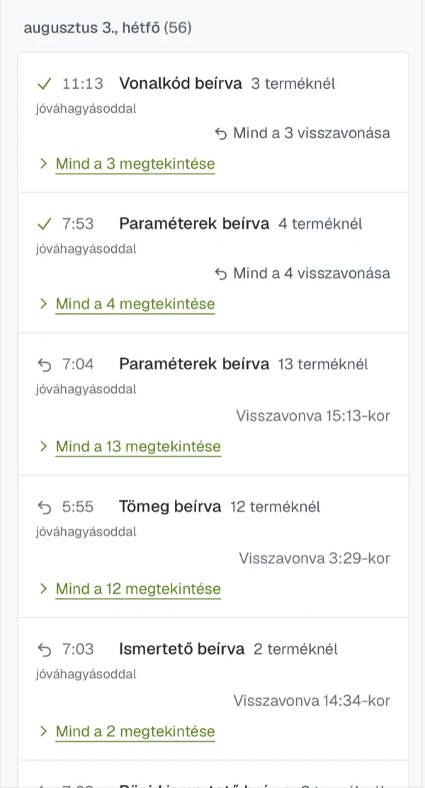 Today's items, the per-check trust ladder, and the log with reversible entries — on a phone